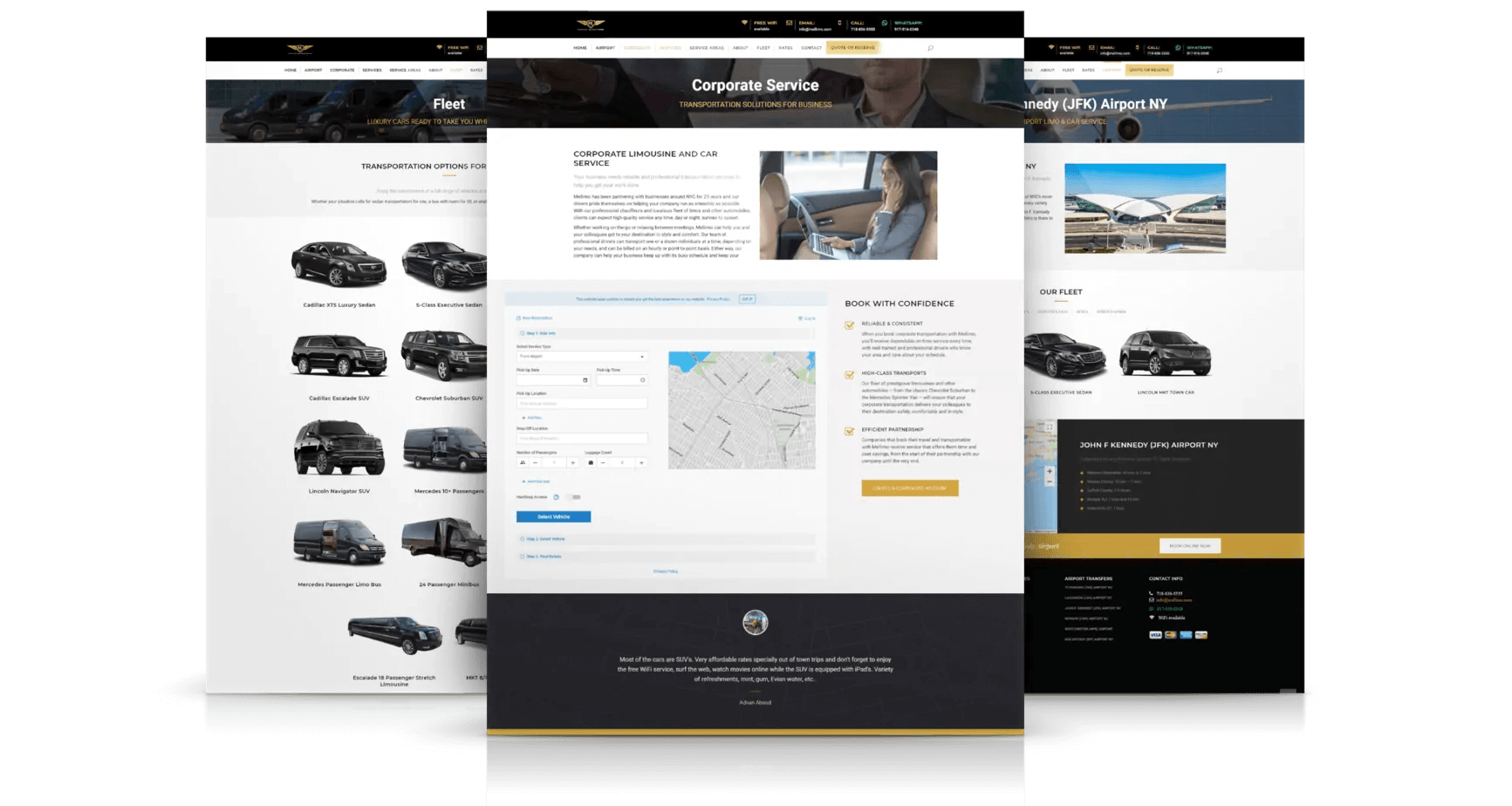 internal-web-pages-for-limousine-company