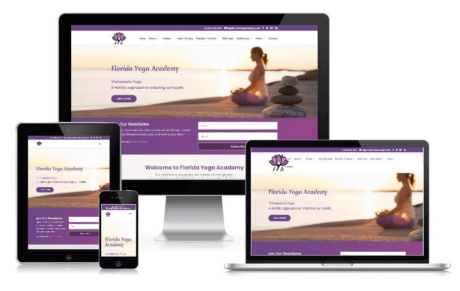 Responsive Website Design for Yoga Studio